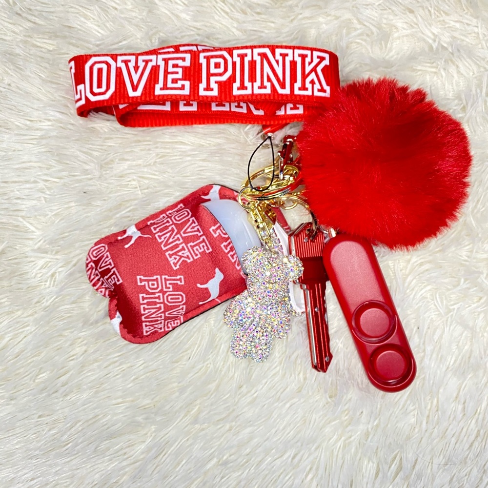 Red Lanyard Keychains